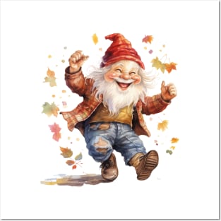 Autumn Happy Gnome #1 Posters and Art